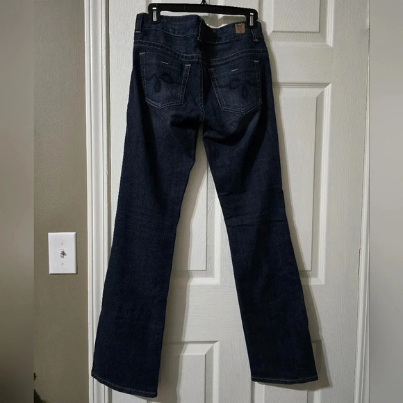 Guess Y2K Low Rise Daredevil Bootcut Jeans, Dark Wash, Size 28/32, EUC! - Picture 6 of 11